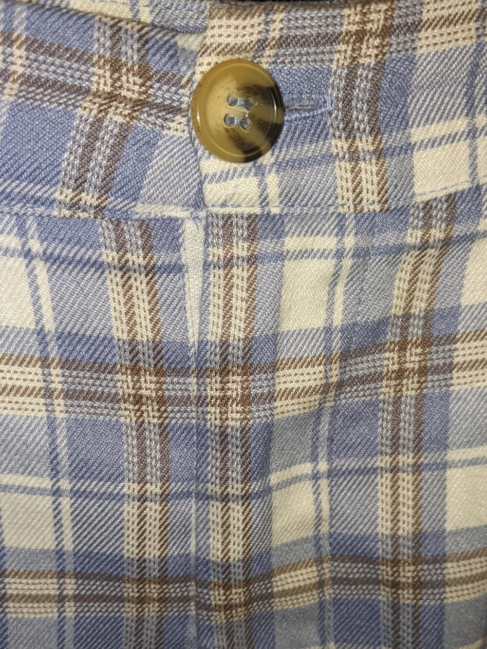 High Rise Blue Plaid Trouser Full Tilt / Tilley's - Picture 5 of 6